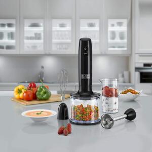 خلاط يدوي 3 في 1 ، 600 وات مع قطاعة  - بلاك اند ديكر