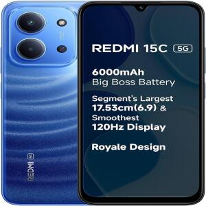 هاتف شاومي Xiaomi Redmi 15C – 128GB – 6GB RAM – blue